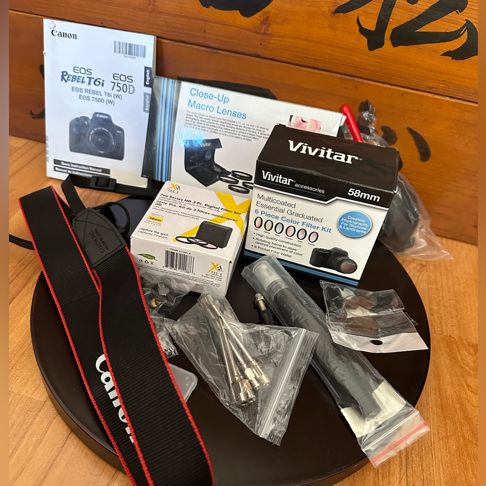 Canon rebel t6i accessories